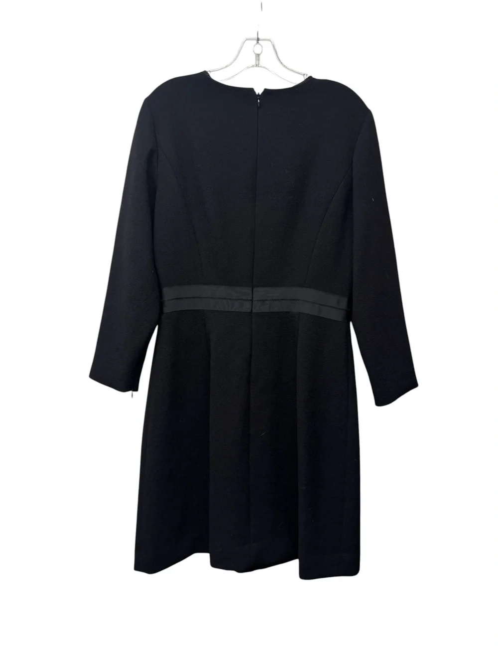 J Crew Classic Black Long-Sleeve Shift Dress